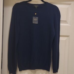 Charter Club Cashmere Crewneck Sweater in Deep Blue